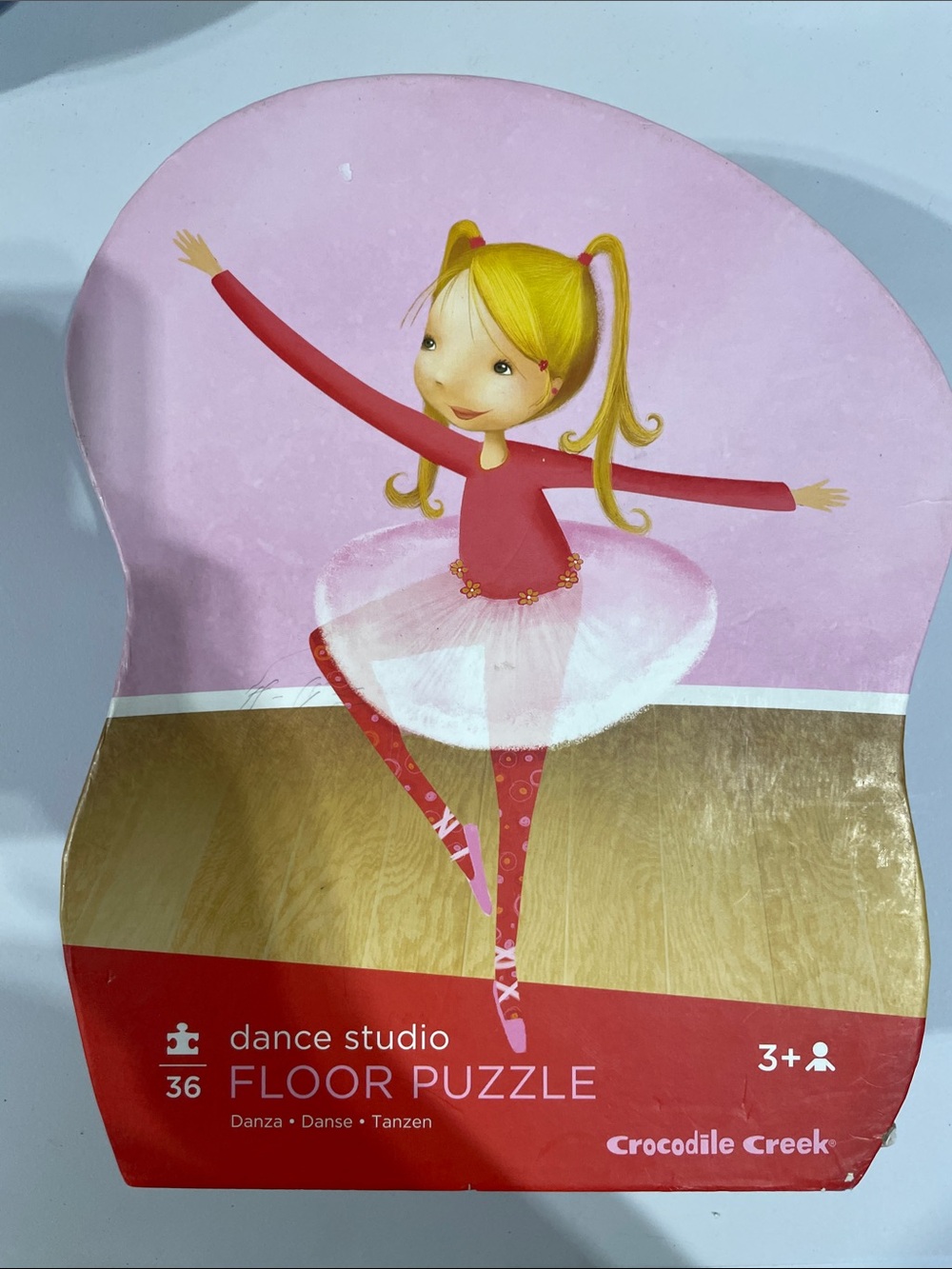 Crocodile Creek Dance Studio Floor Puzzle - Pink Ballerina